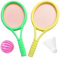 Plastic Badminton Tennis Racket Toy Set with 1 Ball And Cock Exercise Toy Children Outdoor Sports Toys - 37cm. 