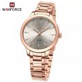 NaviForce NF5025 Women's Simplicity Casual Stainless Steel Quartz Watch. 