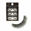Soft Natural Black Thick Long False Eyelashes Makeup Extension Pack Of 3 Pair Fake Eyelashes. 