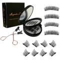 Magnetic Eyelashes Applicator Set Magnetic Eyelashes Dual Magnetic False Eyelashes Premium Quality for Natural Look Ultra Thin 3D Fiber Reusable Fake Lashes Extension. 