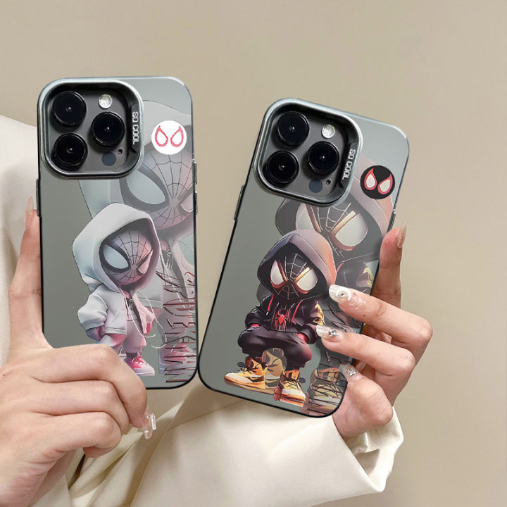 MissConnie%20Q-version%20Black%20White%20Spider%20Man%20Phone%20Case%20Compatible%20for%20IPhone%2015%2011%2012%2013%2014%207%208%20Pro%20Max%20XR%20X%20XS%20Max%20Soft%20Shockproof%20Cover%20-%20Image%204