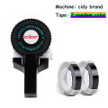 【New Arrivals】Long lasting 3D embossing label maker manual sticker label printer mini DIY plastic pvc tape typewriter for CIDY MOTEX DYMO. 