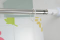 Adjustable Stainless Steel Telescopic Shower Curtain Rod 110-200cm for Bathroom. 
