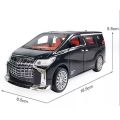 High Quality Simulation Toyota Alphard Car Model with Lighting Sound Open-able Doors Simulation Toy Inertia Car Toy Gift. 