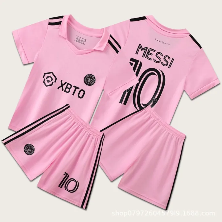 Miami%20Messi%20Jersey%20Children's%20Soccer%20Kit%20Set%20C%20Argentina%20World%20Cup%20Team%20Uniform%20for%20Girls%20and%20Boys%20Elementary%20School%20Students%20-%20Image%206