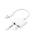 Lightning to 3.5mm Audio & Call & Charger Adapter (Game Supported). 