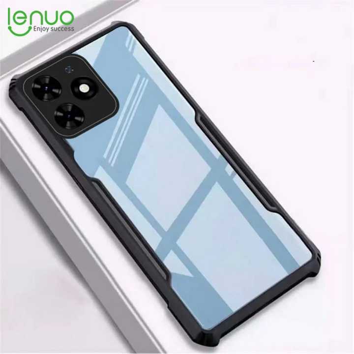 Lenuo Casing For Infinix Smart 8 Phone Case Shockproof Transparent Bumper Airbag Phone Cover Case