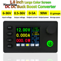 Wenefang DC DC Buck Boost Converter 40W/90W Adjustable Regulated Laboratory Portable Power Supply CC CV 4.5A/5A 0.5-36V 5V 6V 12V 24V Power Module. 