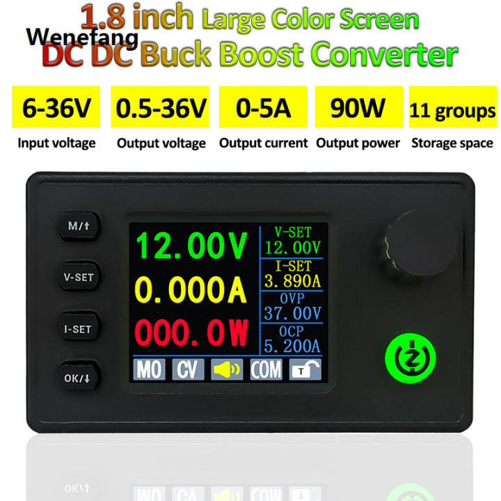 Wenefang%20DC%20DC%20Buck%20Boost%20Converter%2040W/90W%20Adjustable%20Regulated%20Laboratory%20Portable%20Power%20Supply%20CC%20CV%204.5A/5A%200.5-36V%205V%206V%2012V%2024V%20Power%20Module%20-%20Image%203