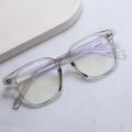 Blue Ray Cut Black Square Frame Glass For Women. 