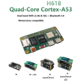 For ZeroW 2GB Allwinner H618 WiFi Bluetooth Mini PC Development Board Single Board Computer. 