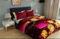 Korean Mink 3D Printed King Size Super Soft Thick Multi Colour Floral Heavy Blanket. 