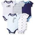 3PCS Newborn Bodysuit Baby Cotton Short Sleeve Bodysuit Summer Breathable Baby clothes 0-12m. 