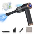 Wireless Handheld Car Vacuum Cleaner 90 Degrees Foldable Portable Vacuum Cleaner for Car / Home Cleaning 9000Pa Suction 120W Rechargeable Cordless Vacuum Cleaner with LED Lighting. 