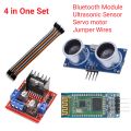 Bluetooth Module HC-05 L298N H-bridge Motor Driver Ultrasonic Sensor Jumper wire  Set Collection. 