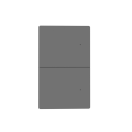 Tuya Zigbee Intelligent Dual Switch Control Wall Light Switch for App, 2 Gang Smart Device. 