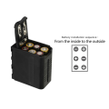 -6 Battery Box Case Pack Battery Holder Power As NP-F NP-970 Series Battery for LED Video Light Panel / Monitor Spare Parts. 