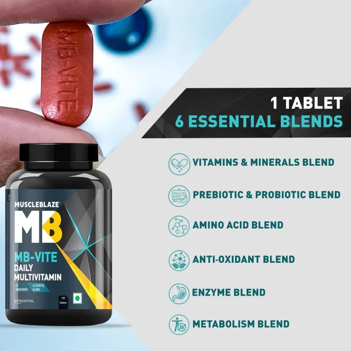 MuscleBlaze%20Multivitamin%20120%20Tablets%20With%2051%20Ingredients%20Vitamins%20&%20Minerals%20Prebiotic%20&%20Probiotics%20for%20Energy%20Stamina%20&%20Recovery%20-%20Image%204