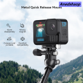 Anedshaop (GGBR) Camera Quick Release Base Mount Action Camera Selfie High Quality Stick Tripod Adapter Foldable Cam Stand for Hero 13. 