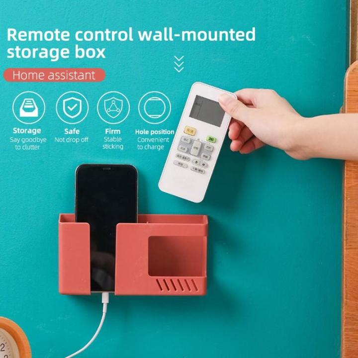 Wall%20Mounted%20Organizer%20Storage%20Box%20Remote%20Control%20Organizer%20Mobile%20Phone%20Charging%20Holder%20Stand%20Bedside%20Multifunction%20Hooks%20Rack%20(Random%20Colour)%20-%20Image%205