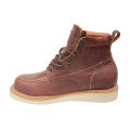 Brown Leather Red Wings Shoes For Men. 