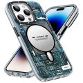 Youngkit Futuristic Magsafe Case For iPhone 12 Pro Max Circuit Design Protective Cover. 