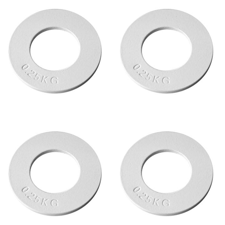 4X Fractional Weights Fractional Weights Mini Weight Plates Strength Training Plates Accurate Disk White 0.25Kg