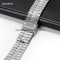 Uonevic Chain 500W/AA169/B20mm suitable stainless steel strap 18mm for F-91W/A158/A159/A168/650/AQ230/AEE1200/1300 Portable ultra-thin metal men's hands. 