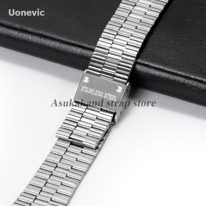 Uonevic%20Chain%20500W/AA169/B20mm%20suitable%20stainless%20steel%20strap%2018mm%20for%20F-91W/A158/A159/A168/650/AQ230/AEE1200/1300%20Portable%20ultra-thin%20metal%20men's%20hands%20-%20Image%202