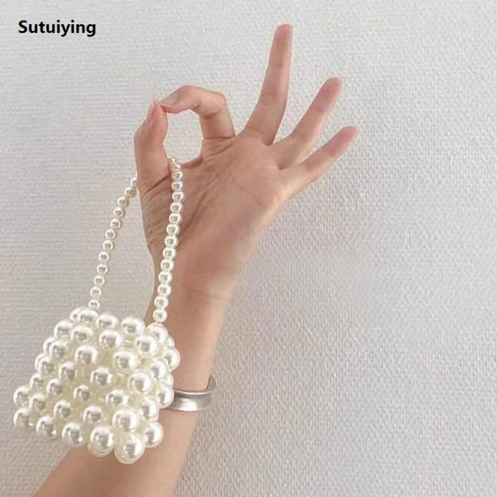 Sutuiying 1PC Kids Wallet With Pearls Baby Princess Handbags Luxury Kids Coin Purse Crossbody BagMOSCHINO