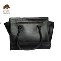 Rhino Leather Ladies Trapezoid Shaped Hand Bag. 