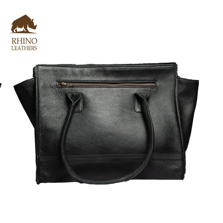 Rhino%20Leather%20Ladies%20Trapezoid%20Shaped%20Hand%20Bag%20-%20Image%202
