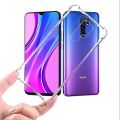 Clear case for Redmi 9/9 Prime, Poco M2  - Transparent Soft Shockproof Crystal TPU Back Cover with Edges. 