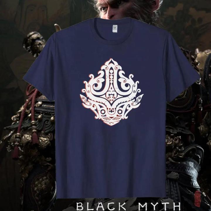 HOT%20Classic%20Black%20Myth%20Wukong%20Men's%20High%20Quality%20T-shirt%20Game%20Player%20Clothing%20Cotton%20Unisex%20Summer%20Streetwear%20Tops%20Camiseta%20Hombre%20-%20Image%206