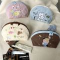 Portable Cartoon Embroidery Storage Bag Nylon Large Capacity Cosmetic Bag Ultralight Zipper Travel Toiletry Bag. 