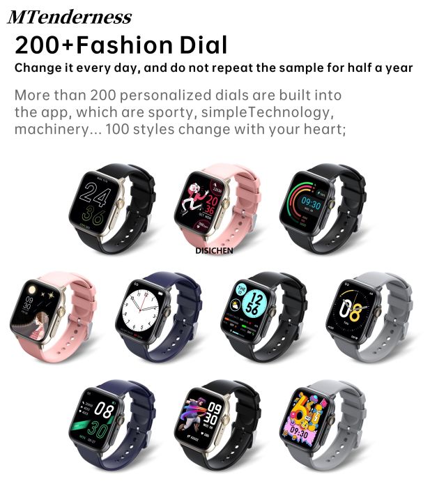 DISICHEN%20MTenderness%20Watch%20Smart%20Fashion%20Men's%20Remote%20Call%20Bluetooth%20Health%20Women's%20Fashion%20Heart%20Rate%20Dynamic%20Touch%20Full%201.96%20Smart%202025%20New%20Watch%20Camera%20Original%20-%20Image%202