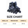 Adjustable Skate Shoes Flashing Light Up Roller Skate 4 Rubber Wheels Skate Shoes Set. 