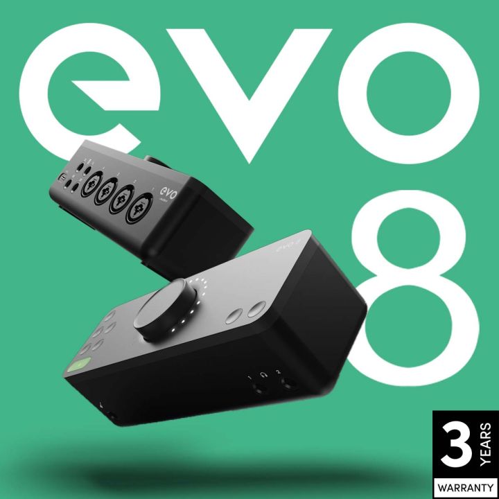 Audient EVO 8 4i4 Audio Interface - Smart Gain - Loop Back