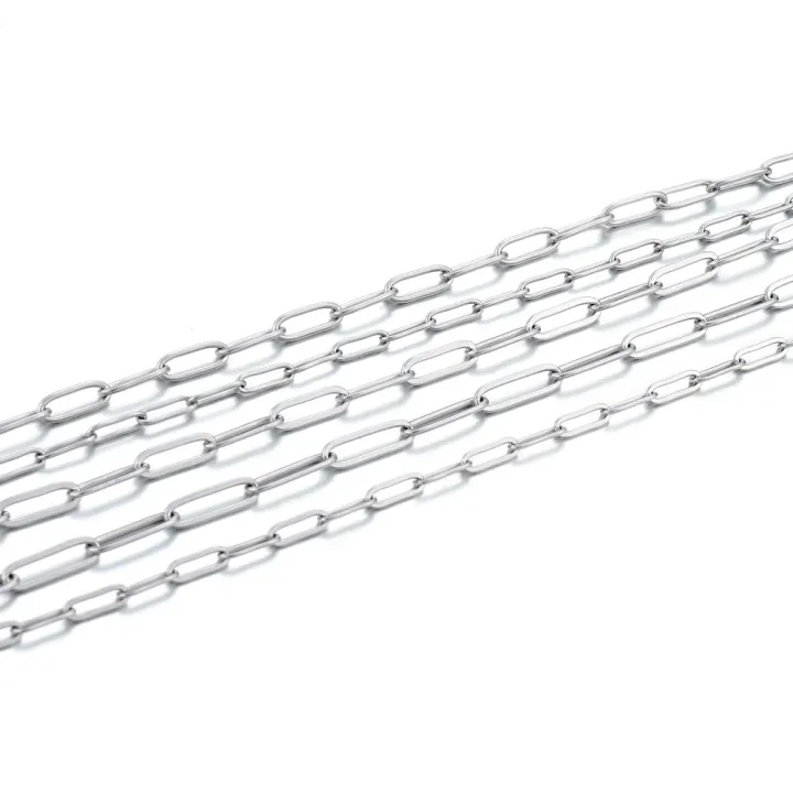 2M/pack%20Flat%20Metal%20Chain%20Stainless%20Steel%20Chain%20For%20Diy%20Jewelry%20Necklace%20Accessories%20-%20Image%206