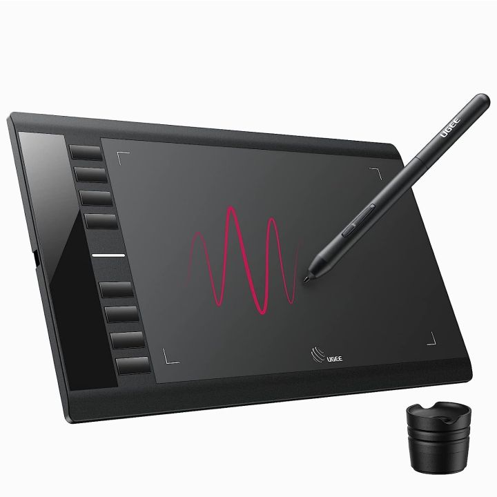 UGEE M708 V3 Digital Drawing Tablet - 10x6 Inch Graphics Tablet For Artists And Designers