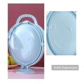 Multi-layer Folding Fruit Plate With Handle Rotatable Snacks Dried Storage Show Tray - Blue. 