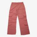 Pink Cotton Side Pocket Design Pant For Women. 
