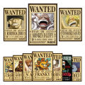 One Piece Anime Bounty Wanted Poster Of 10 Straw Hat Members (Premium Quality No Blurred Image) Luffy Straw Hat Pirate crew Wanted Poster Set. 