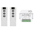 NAMUNY Tuya Smart Life WiFi 433Mhz Blind Curtain Switch with RF Remote for Electric Roller Shutter Control, 2RC 1RE. 