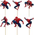 Aweisuan spiderman birthday decorations 24 s Superhero Spiderman Cu ake Toppers Happy Birthday Party Supplies Spidery Cake Toppers For Kids Decorations Supplies GiftBalloons. 