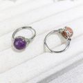 【Exclusive Offer】Middle Ancient vintage Tiger Eye Stone Ring Temperament High-grade Retro Amethyst Ring Women's Crystal Ring. 