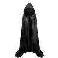 Trendygirl Performance Cloak Dark Style Satin Hooded Witch Cape for Halloween Cosplay Unisex Floor Length Costume for Stage Performance Wicth. 