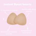 Go Braless Instant Volume Inserts Double Sided Adhesive Sticky Bra Push Up Thick Sponge Breast Lift Pads Bikini Cup. 