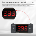 (GGBR) 2X Digital Temperature Controller 220V Cool Heat Switch Refrigerator Refrigeration Defrost Thermostat Sensor(EK-3010). 