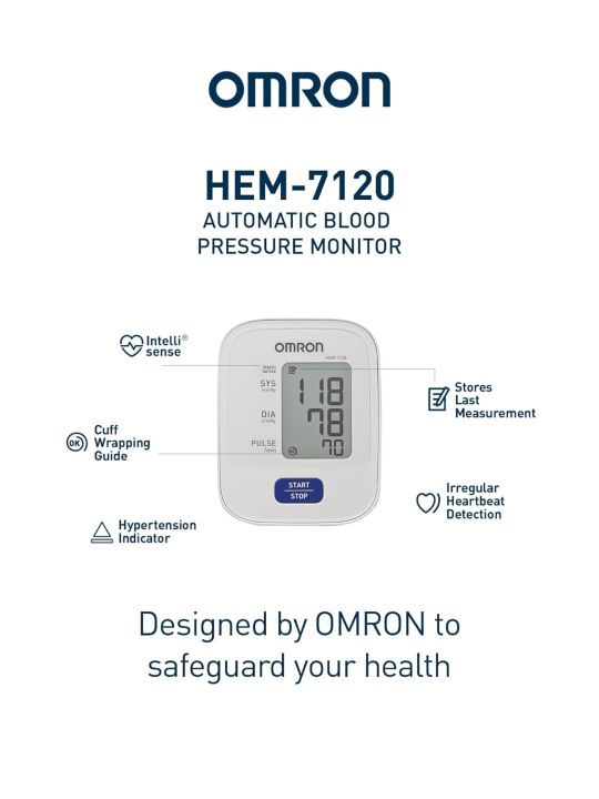 Omron%20HEM%207120%20Fully%20Automatic%20Digital%20Blood%20Pressure%20Monitor%20With%20Intellisense%20Technology%20For%20Most%20Accurate%20Measurement%20-%20Arm%20Circumference%20(22-32Cm)%20-%20Image%202